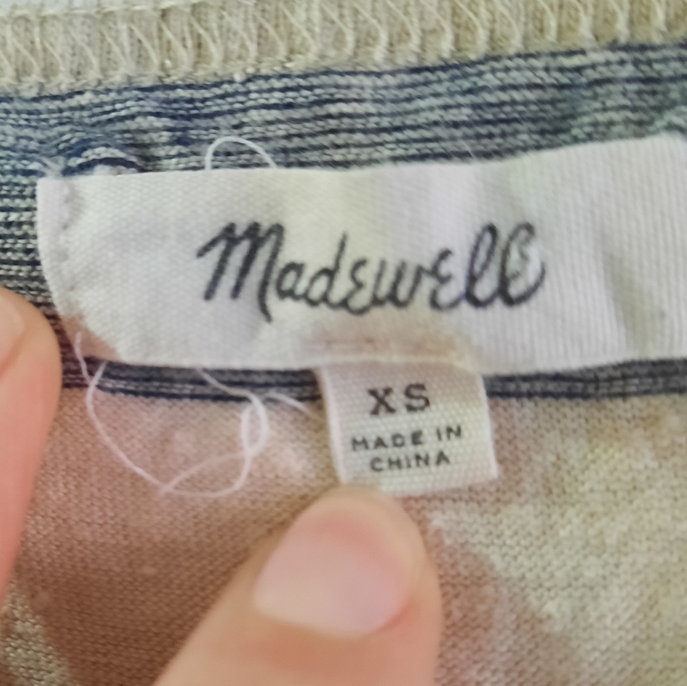 Madewell Linen Striped Tank Top XS - Picture 5 of 5